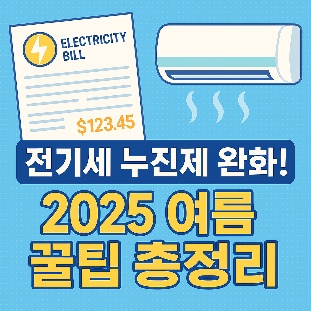 2025 여름 전기 누진제 완화 총정리 썸네일