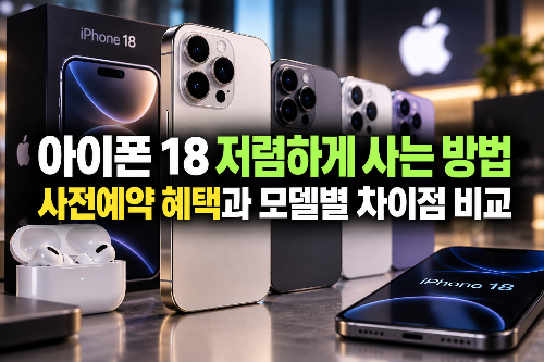 아이폰 18 저렴하게 사는 방법, 사전예약 혜택과 모델별 차이점 비교
