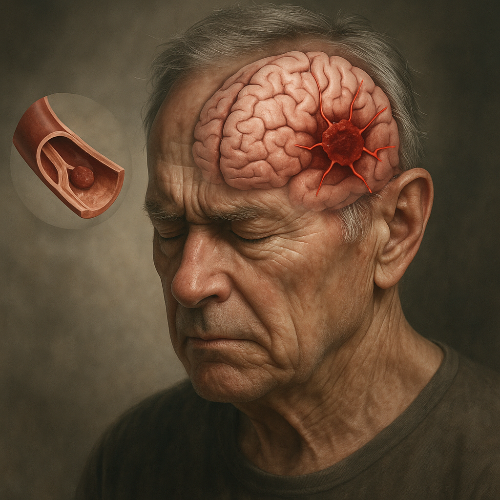 건강하게 오래오래 살도록 하자 (뇌경색 이미지)