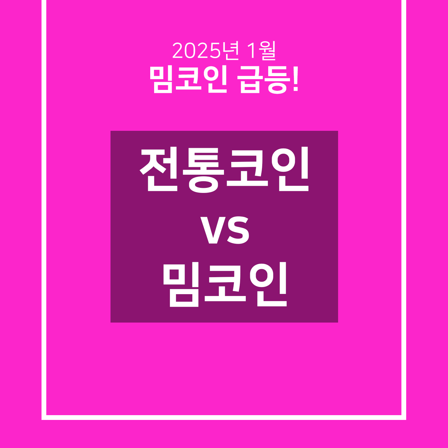 전통코인 vs 밈코인 설명 이미지