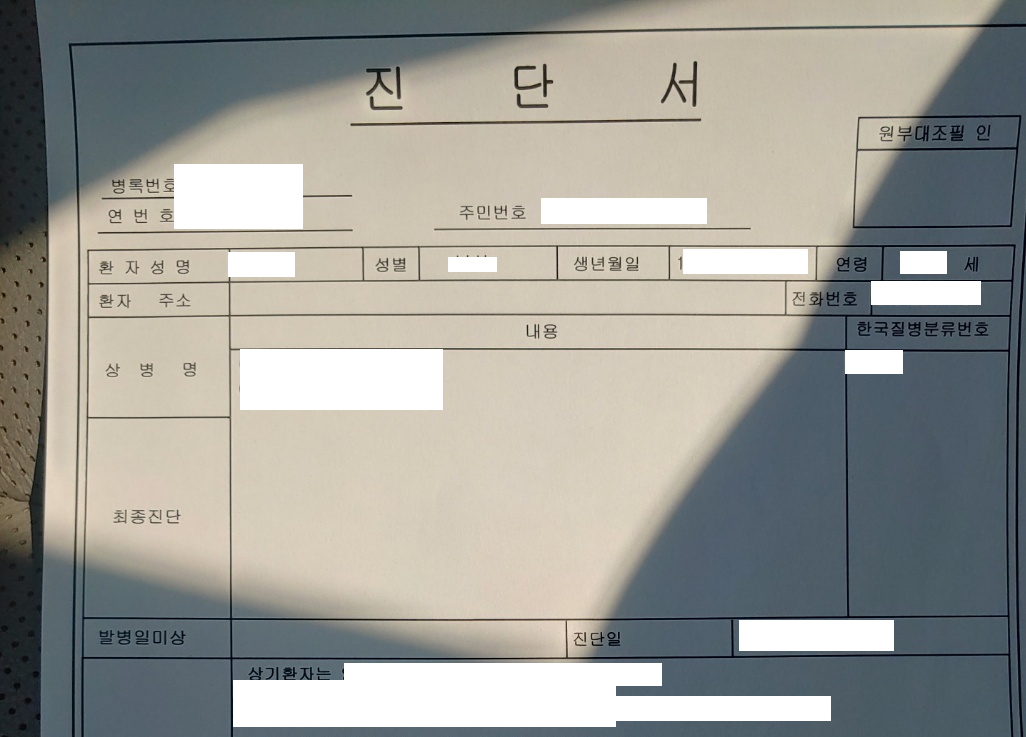 진단서-예시-이미지