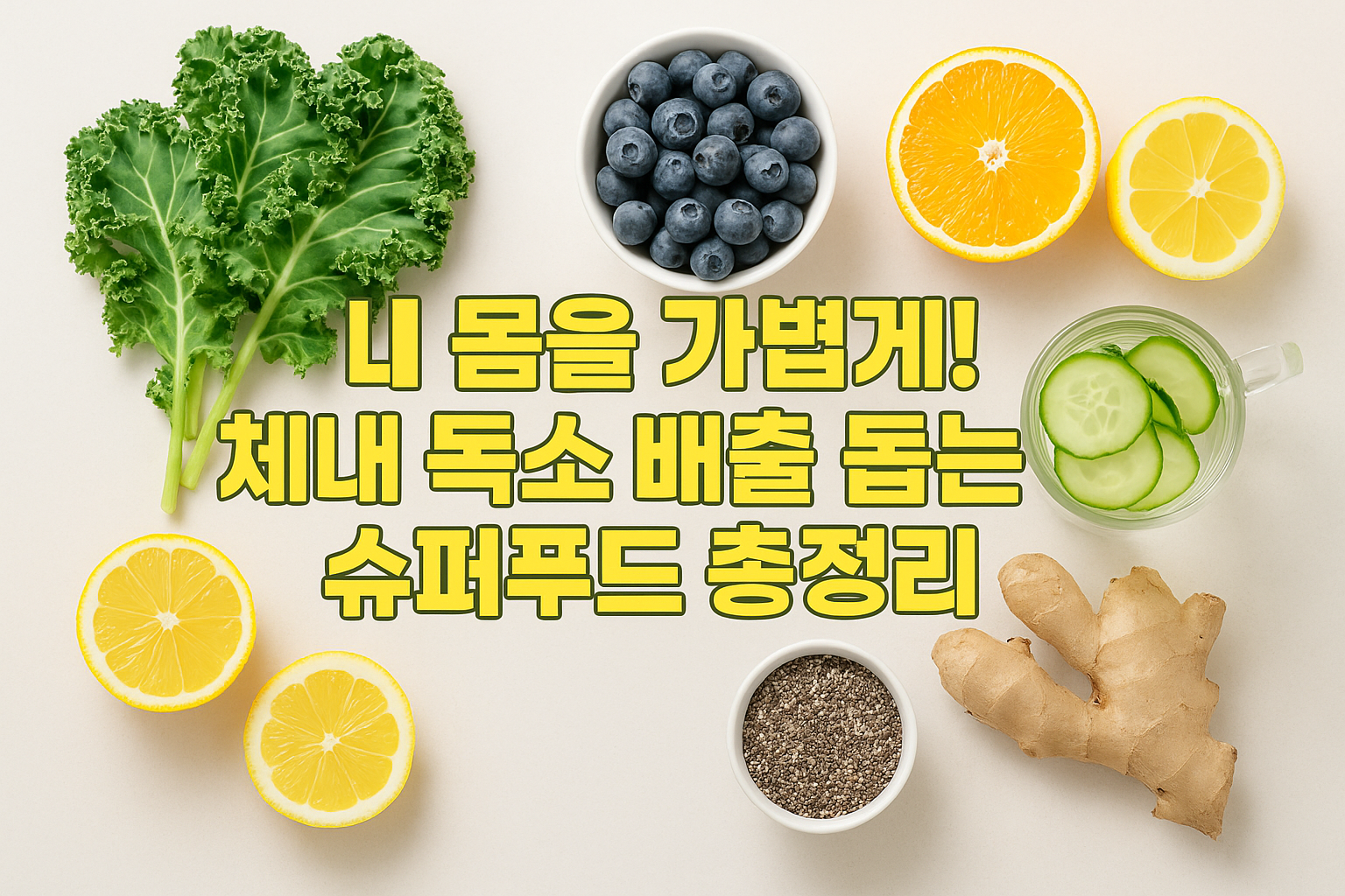 내 몸을 가볍게! 체내 독소 배출 돕는 슈퍼푸드 총정리