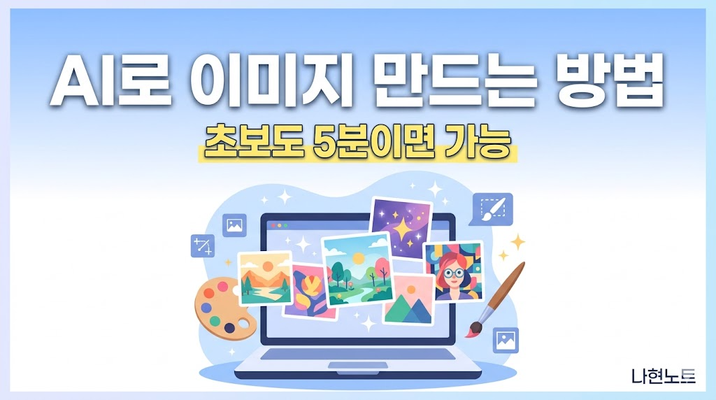 AI로 이미지 만드는 방법 (초보도 5분이면 가능)