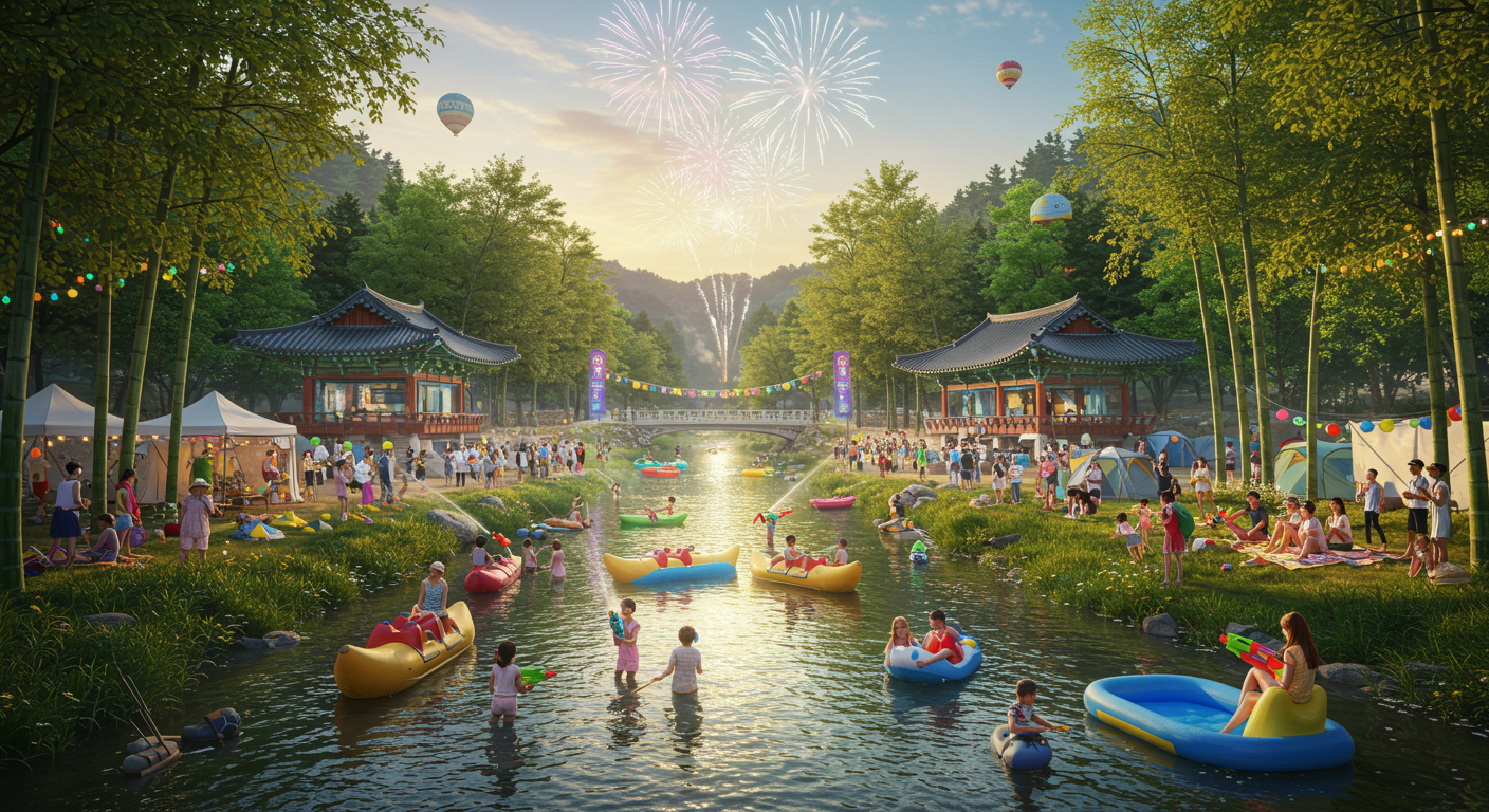 2025 정남진 장흥 물축제 일정 총정리 : 물총놀이+캠핑+야간공연까지!