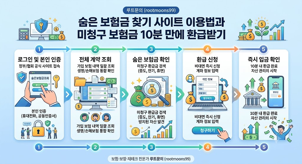 숨은 보험금 찾기 프로세스