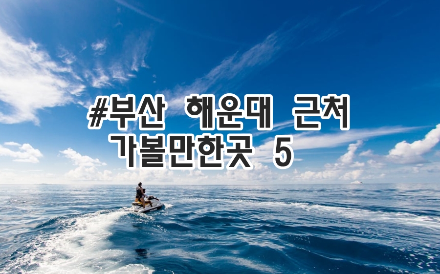 부산 해운대 근처 가볼만한곳 5군데 7월 부산 날씨