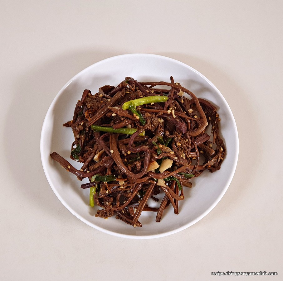 (명절 음식) 고사리나물 만들기