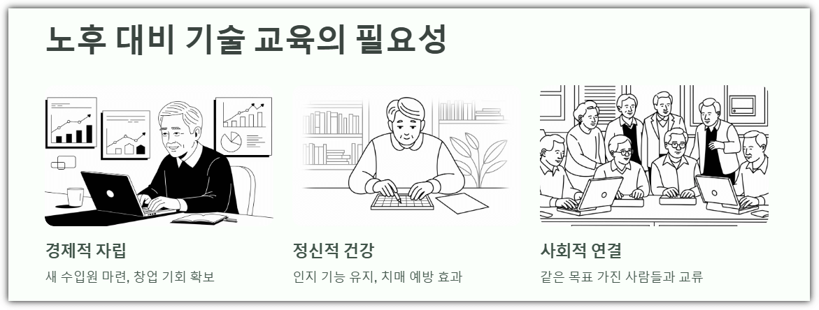 노후 대비 기술 교육의 필요성