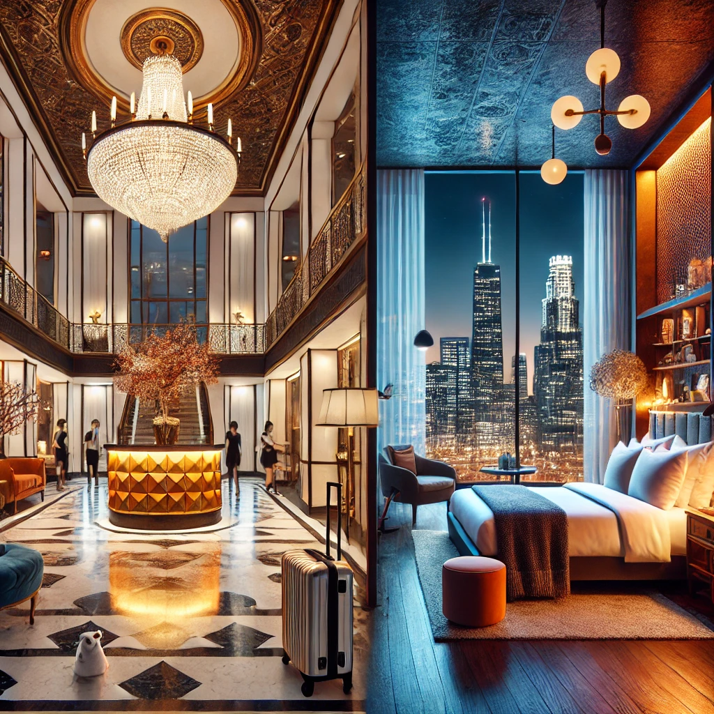 미국 내 유명 호텔 & 부티크 호텔 비교 이미지