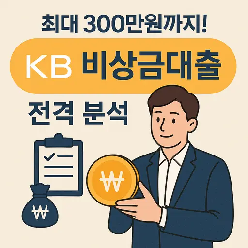 KB국민은행 비상금대출: 마이너스 통장 대출 5가지 핵심 정보