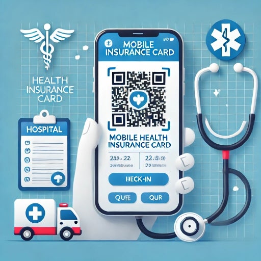 모바일 건강보험증 발급하는 방법 관련 사진
