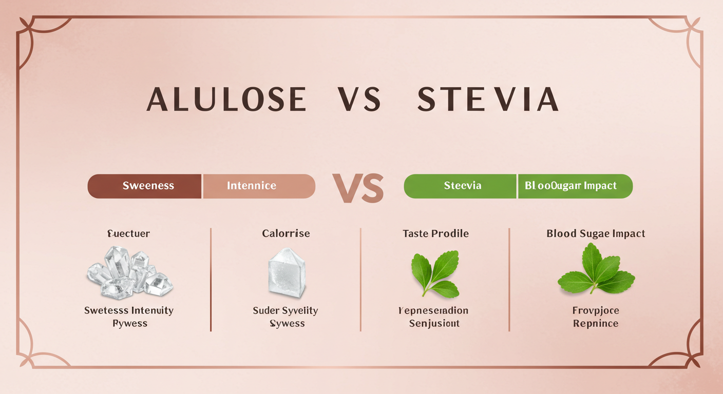 알룰로스 vs 스테비아, 차이점 완벽정리 🍬 대체 감미료 비교!