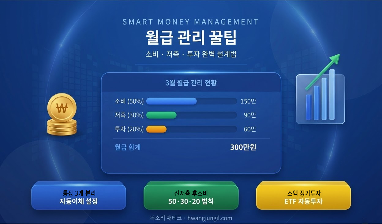 월급 관리 계획표 이미지