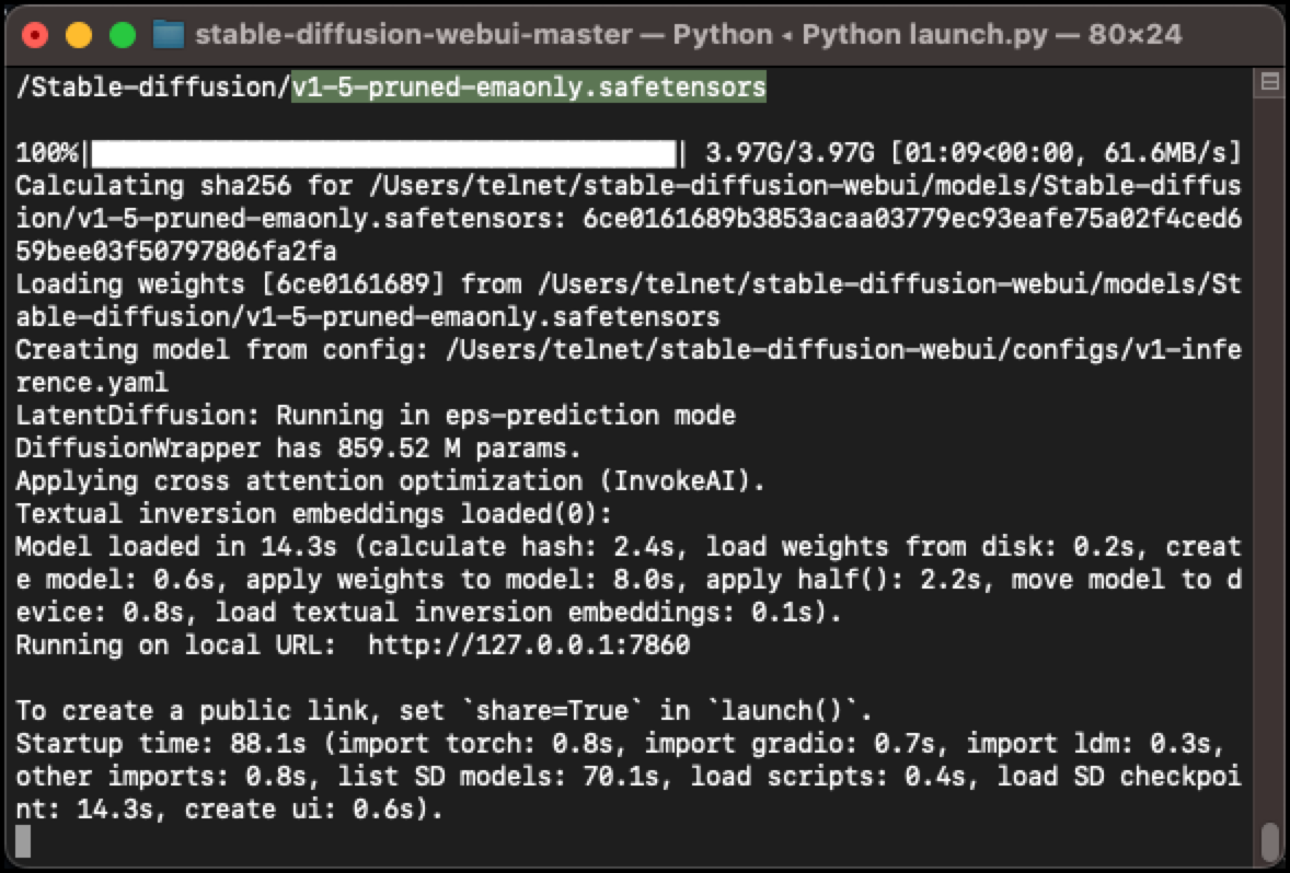 stable diffusion 모델 다운로드