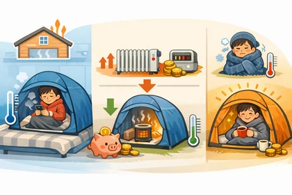 실내에서 사용하는 원터치 1인용 난방텐트 기본 구조1