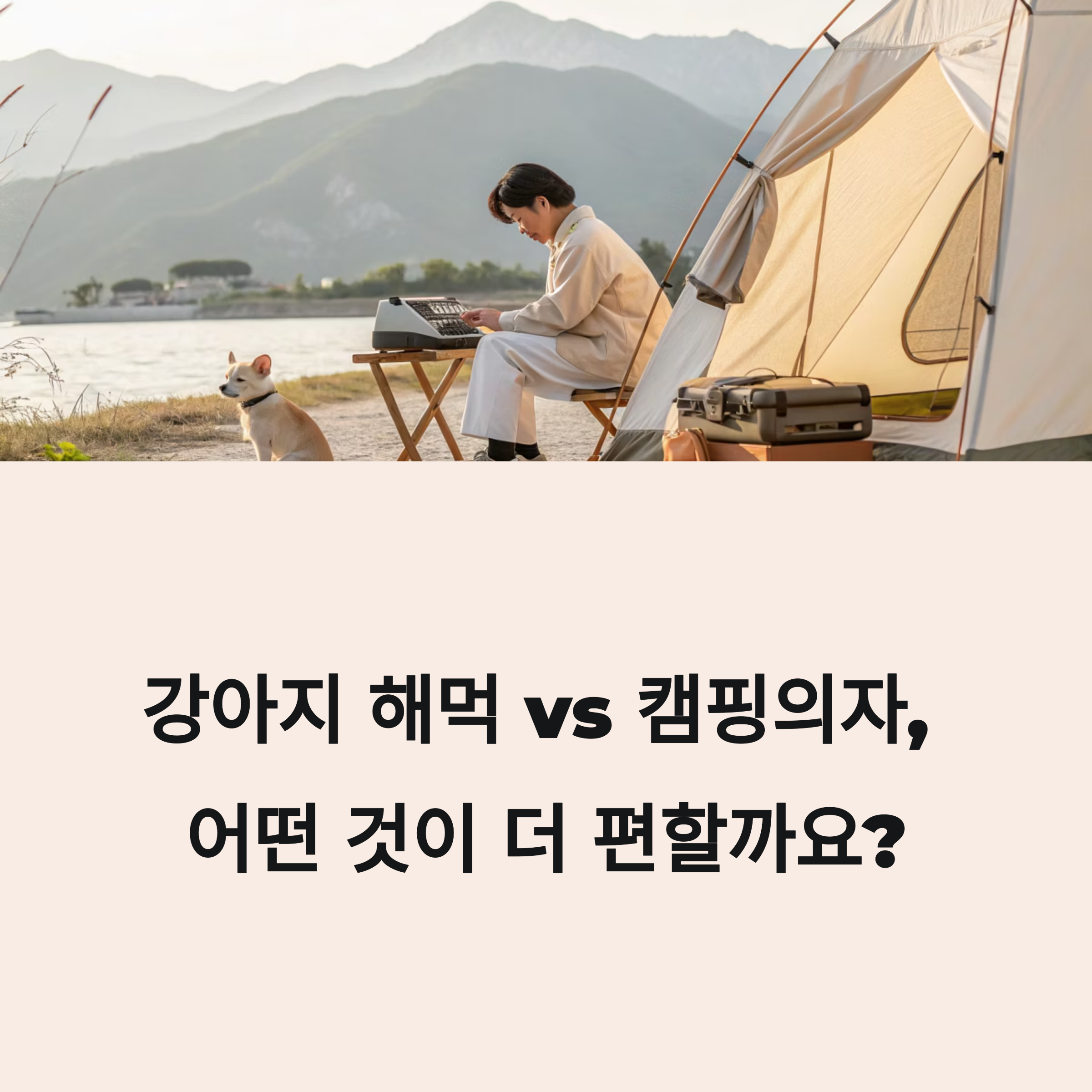 강아지 해먹 vs 캠핑의자, 어떤 것이 더 편할까요?