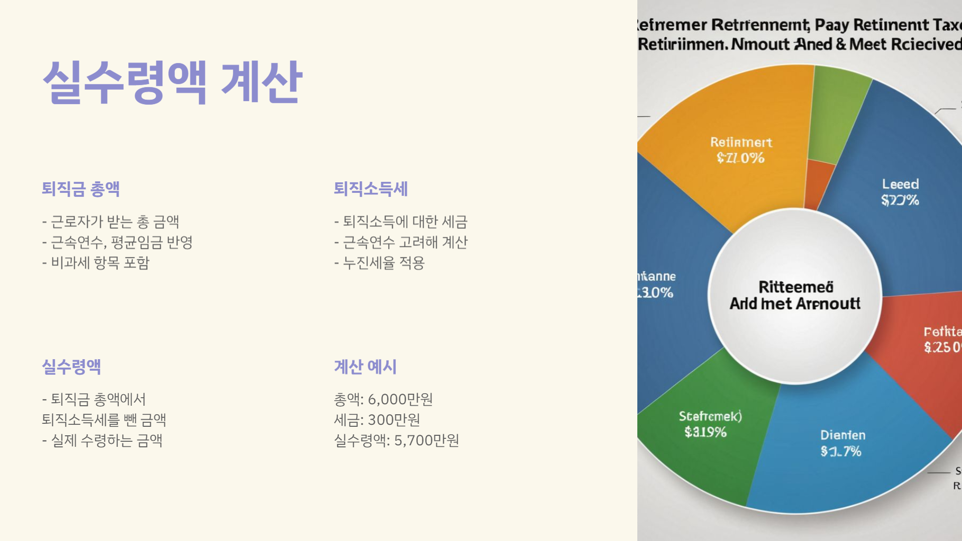 퇴직소득세 계산법 총정리! 실수 없이 정산하는 법