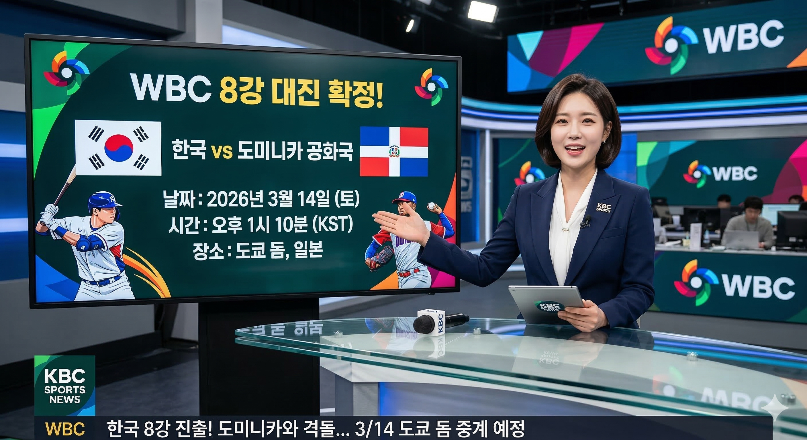 WBC 한국 8강 일정 확정