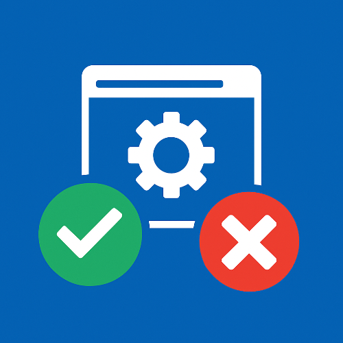 이미지 1. 윈도우 업데이트 O, X