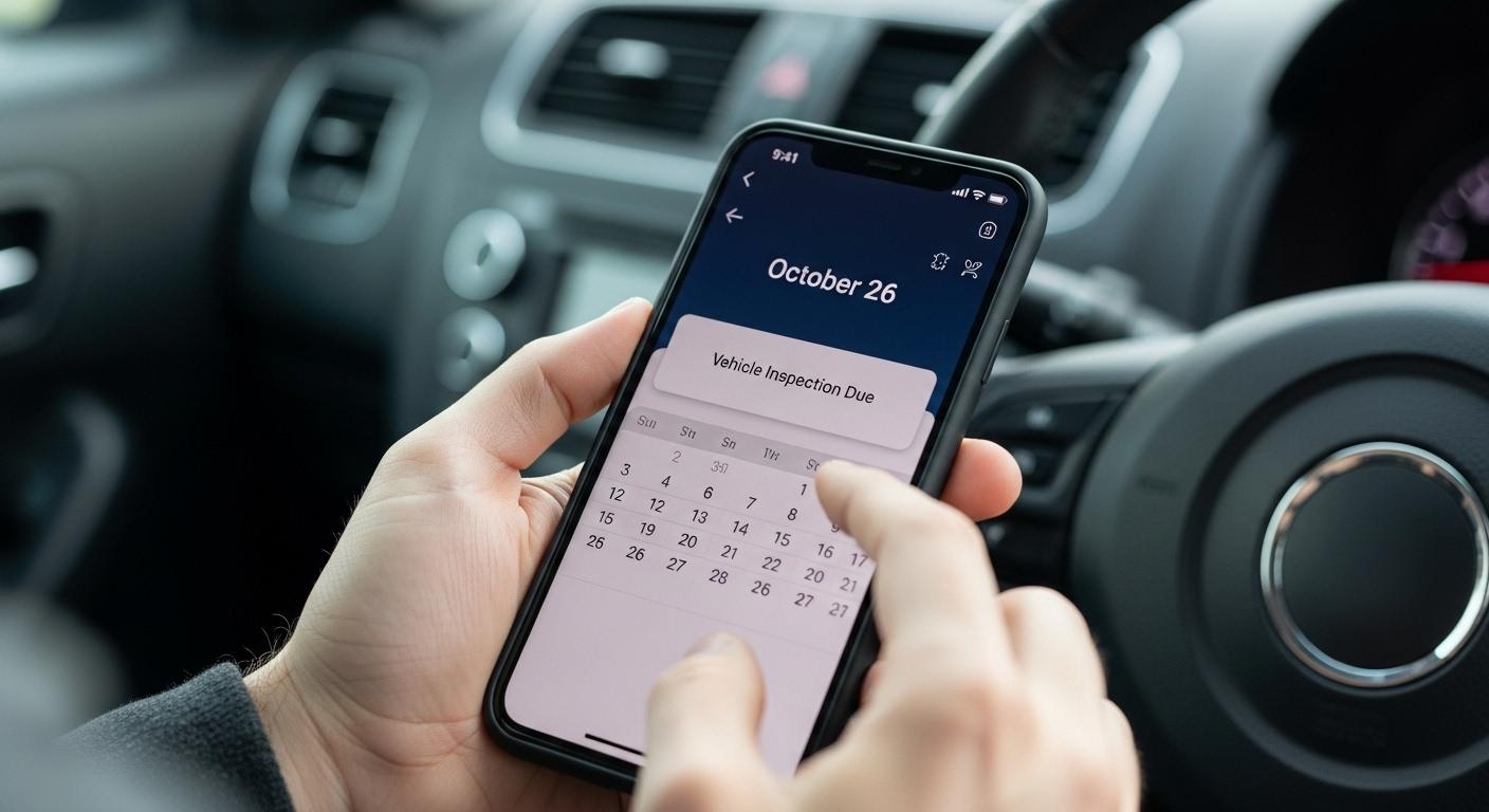 자동차 정기검진 기간 확인