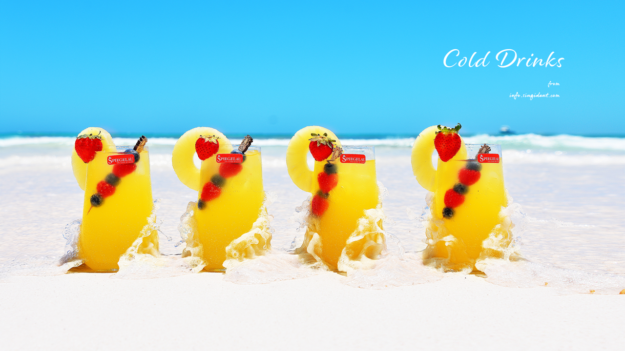 07 시원한 음료 C - Cold Drinks 여름배경화면