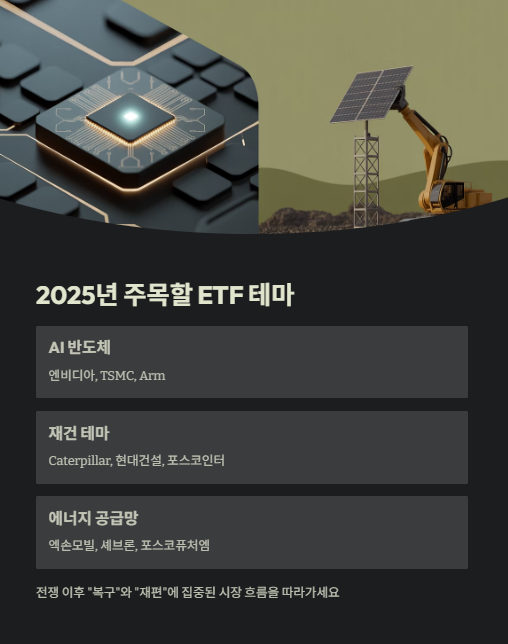 2025년 주목할 etf 테마