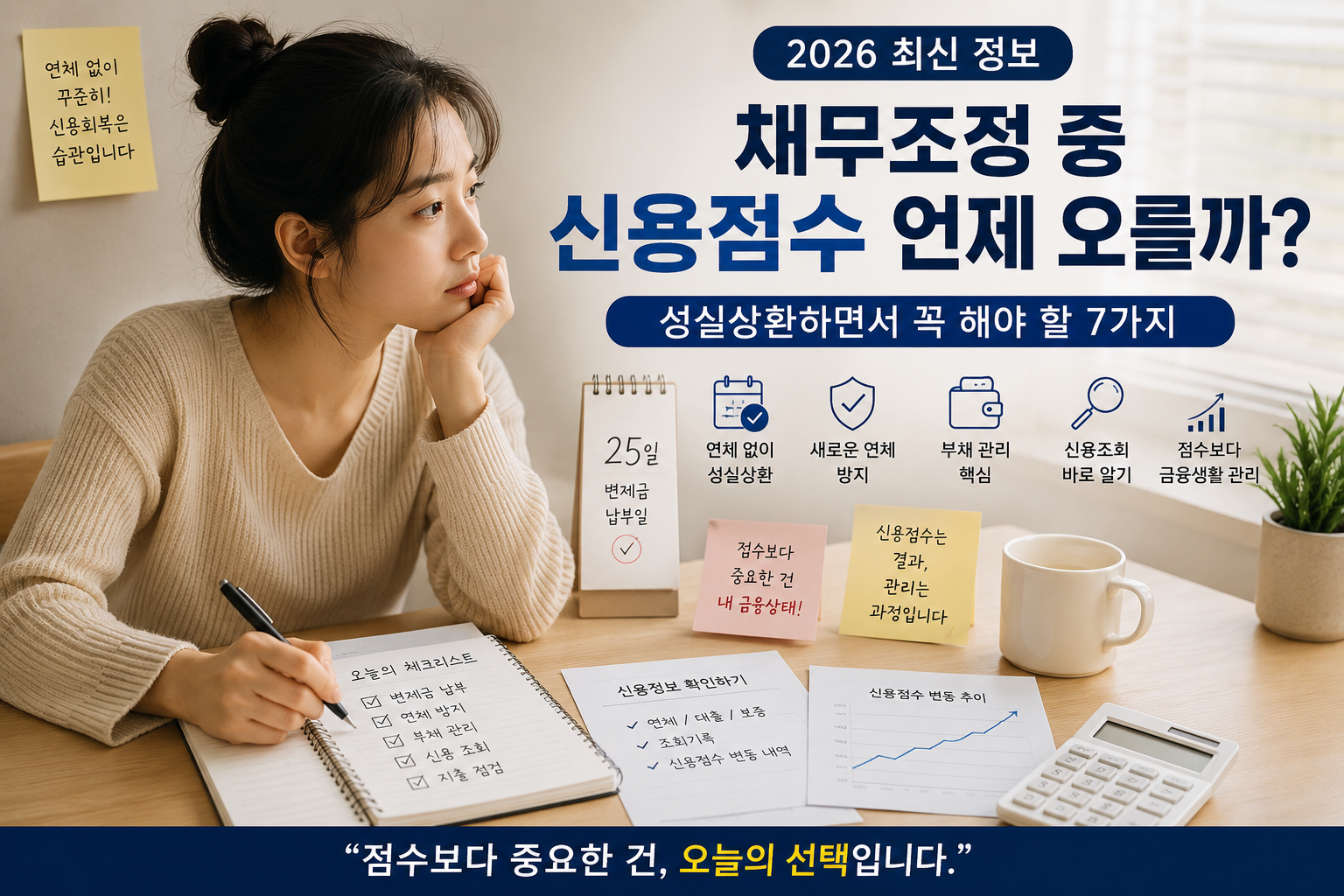 채무조정 중 신용점수 관리법