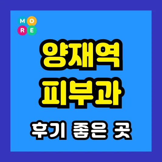 양재역 피부과 후기 좋고 잘하는 List 4곳 추천 ❘ 근처 전문의 병원