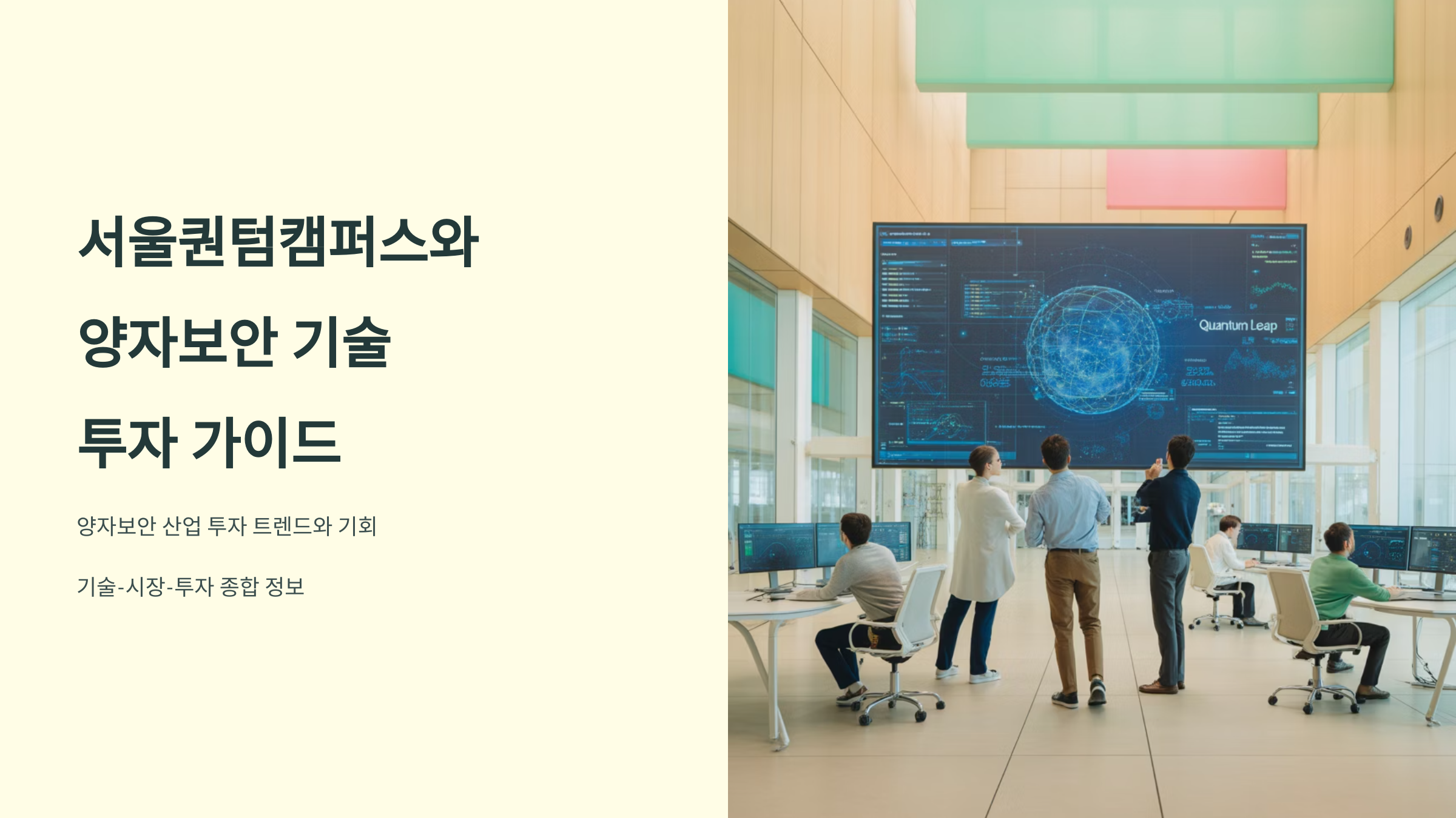 서울퀀텀캠퍼스와 양자보안 기술 투자 가이드