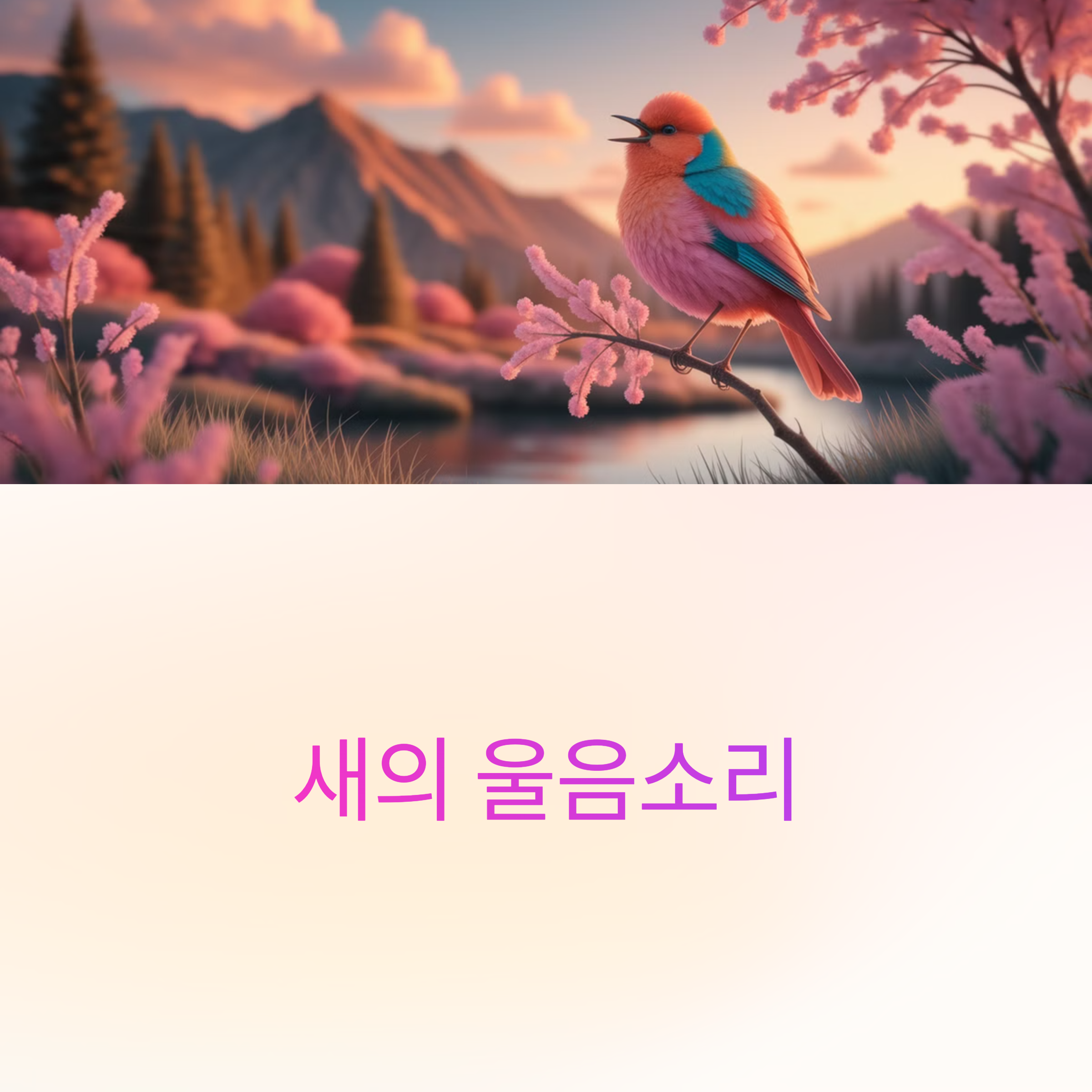 새의 울음소리