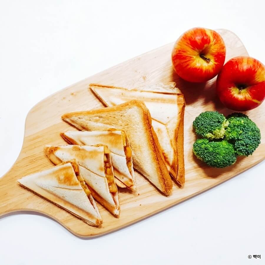 핫 샌드위치 만들기 샌드위치메이커 간단요리