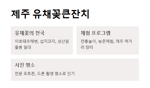 5월 축제 가볼만한 곳 추천 지역별 BEST 10