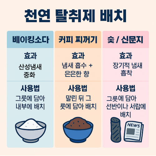 냉장고냄새제거에 좋은 방향제가 정리된 이미지