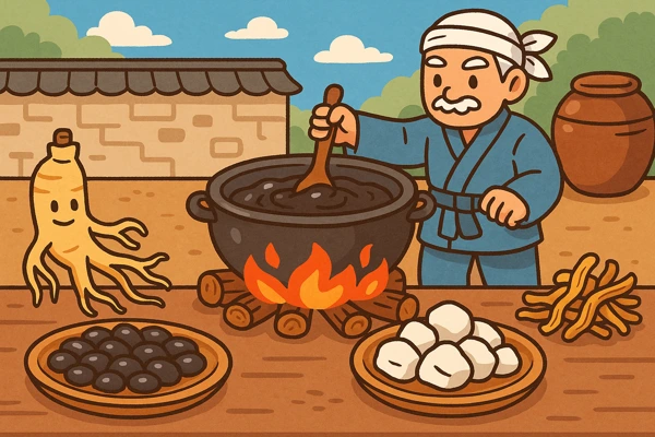 경옥고 재료와 전통 제조 과정11