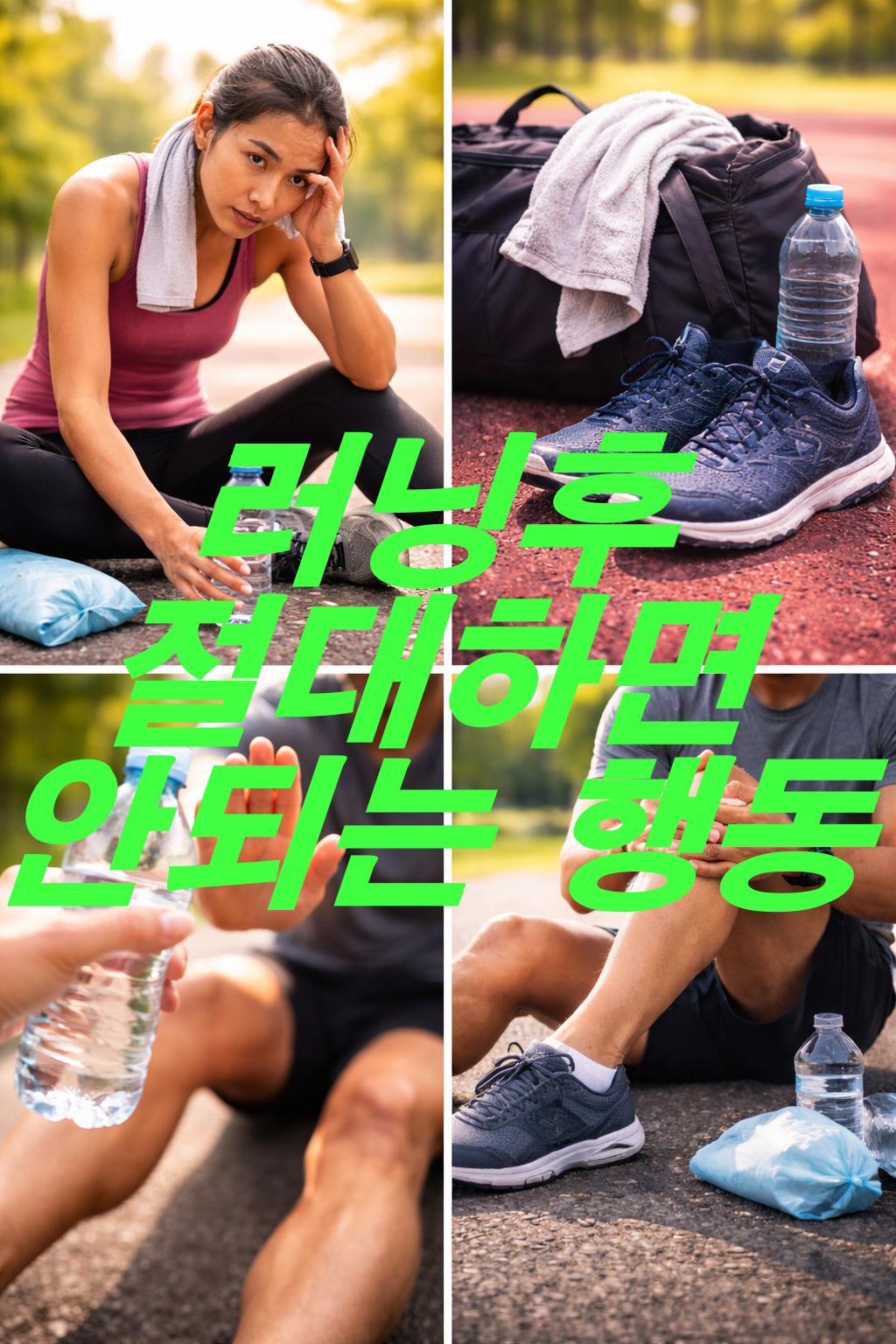 러닝 후 절대 하면 안 되는 행동 5가지