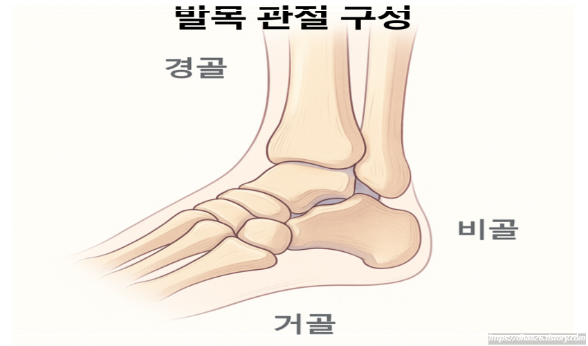발목 관절 구성