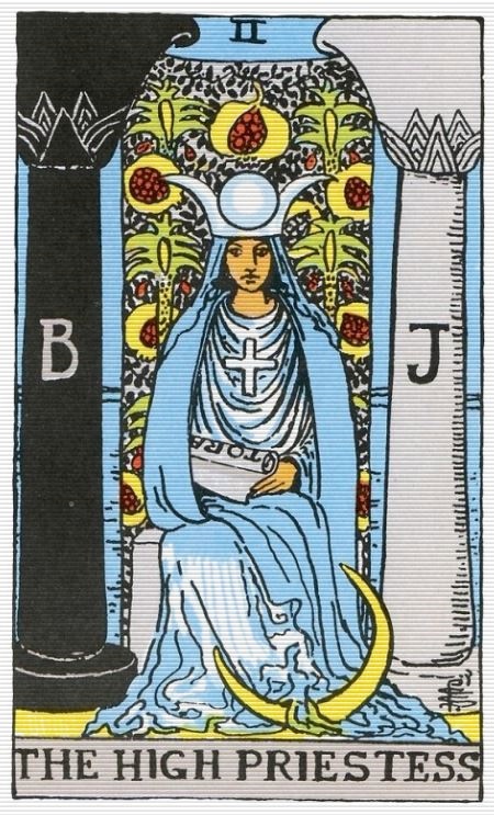 타로카드 메이저아르카나 the high priestess 여사제