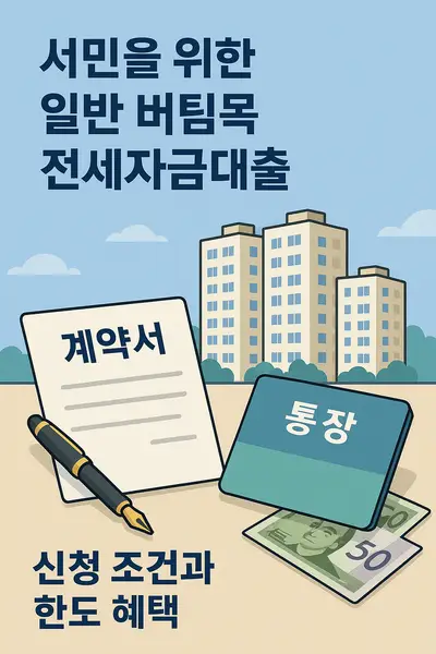 서민을 위한 일반 버팀목 전세자금대출 신청 조건과 한도 혜택