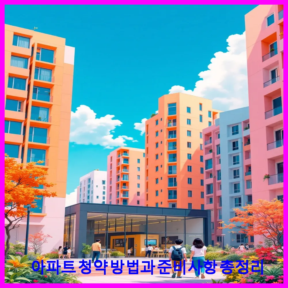 아파트 청약 방법과 준비사항 총정리