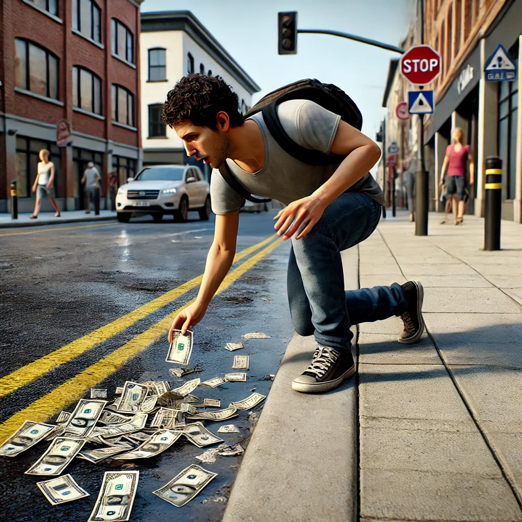 지폐를 줍는 꿈