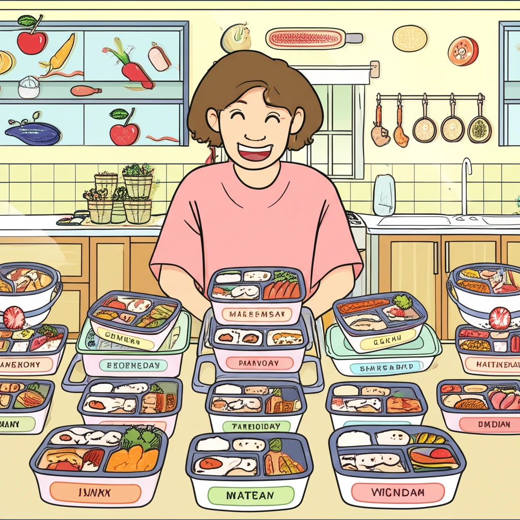 효율적인 도시락 준비: 영양 균형 식..