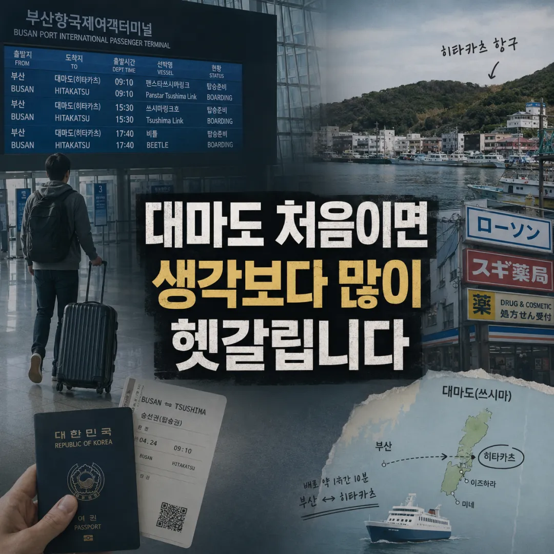 부산 대마도 배편과 히타카츠 여행 준비