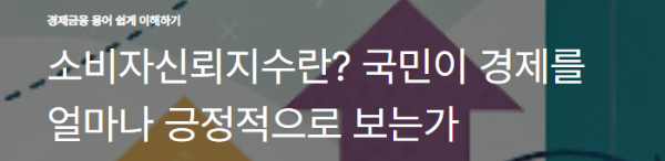 소비자신뢰지수란? 국민이 경제를 얼마나 긍정적으로 보는가