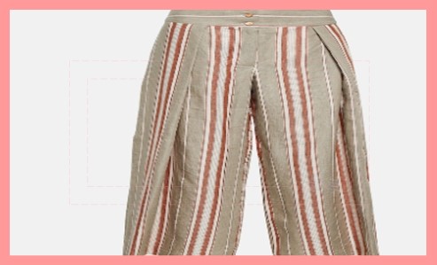 스트라이프 와이드 레그 팬츠 스타일링 팁