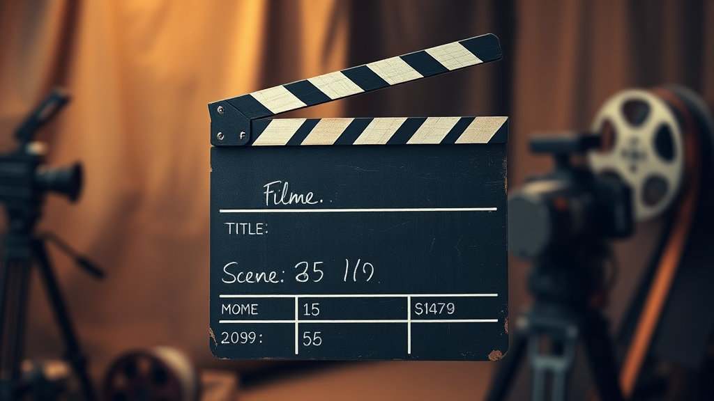 로우파이 미학과 일관된 연출을 상징하는 독립영화 클랩보드