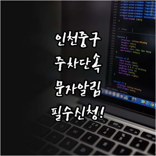 인천 중구 주차 단속 문자 알림 서비..