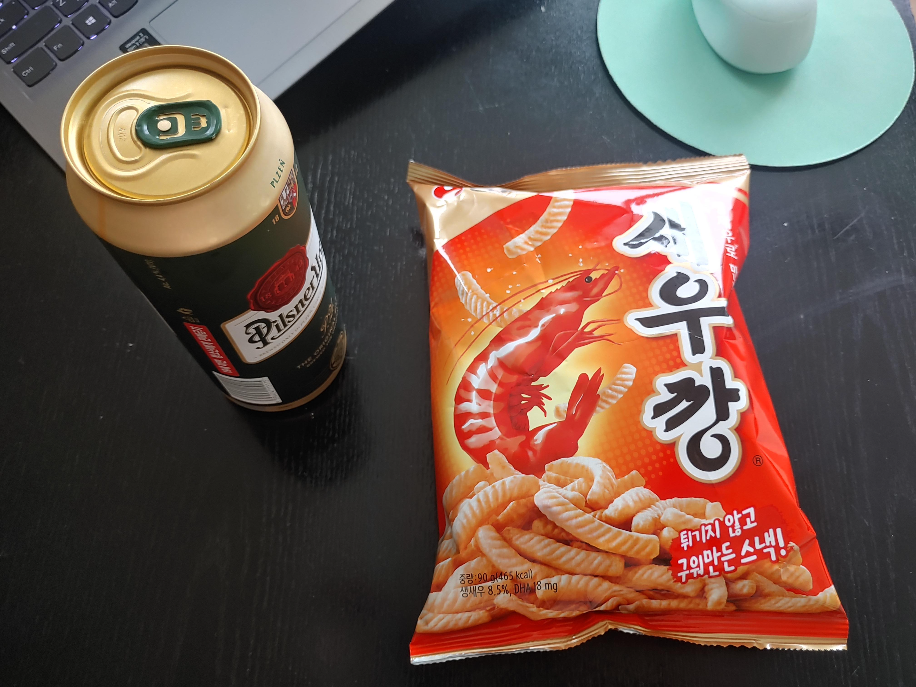 맥주안주의 기본 농심 새우깡