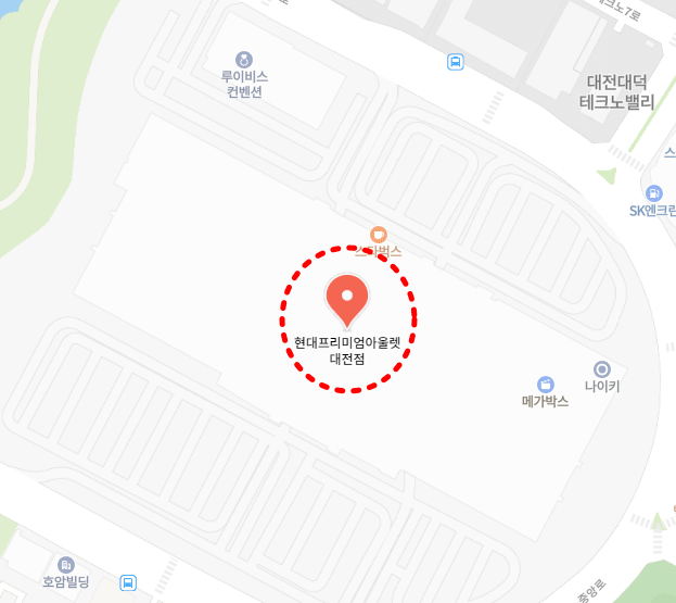 대전 현대아울렛 흡연실