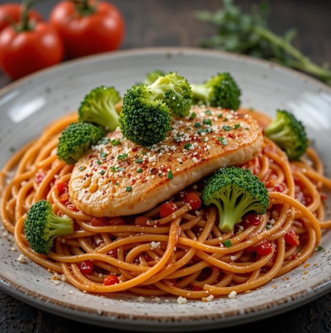 브로콜리 토마토 스파게티 두 번째