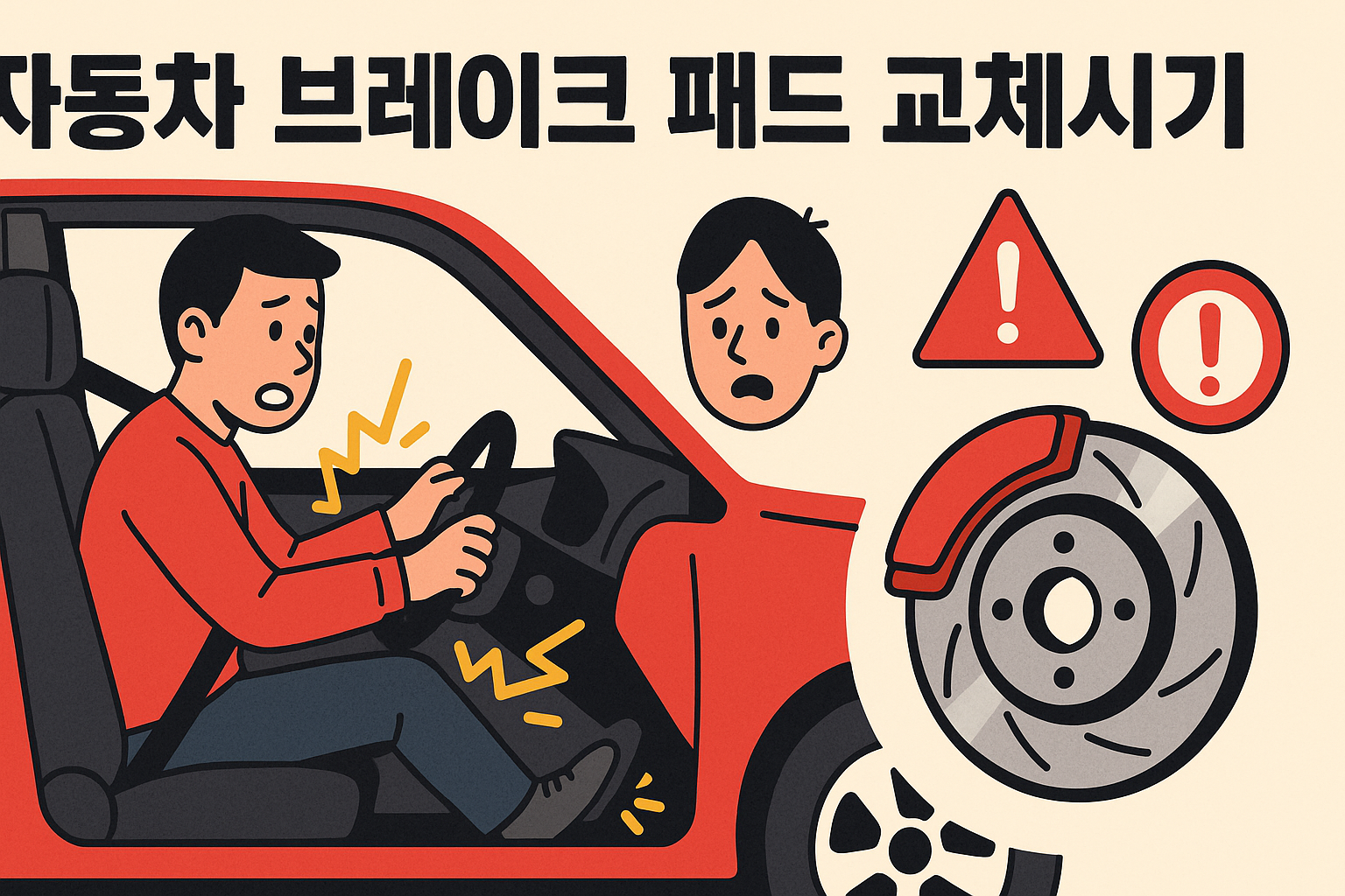 브레이크 패드 교체 시기 ❘ 소리, 진동, 거리로 알아보는 교체 신호 총정리!